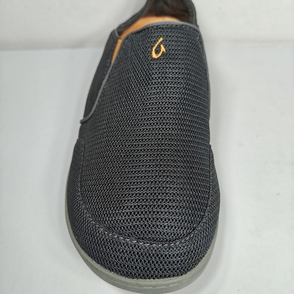 Olukai Men\'s Nohea Mesh Slip On Casual Shoes Graphite Orange Size 9 main image 9